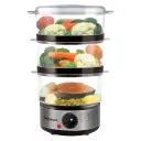 Cuiseur Vapeur Techwood 7,5L 3 Paniers Amovibles, Minuterie & Arrêt Automatique – TCV-750