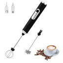 Mousseur à Lait 2 en 1 Rechargeable Florence 4W 9000RPM Noir